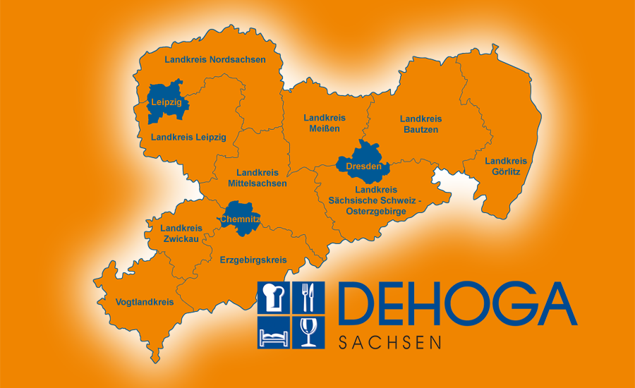 DEHOGA Sachsen Karte Sachsen